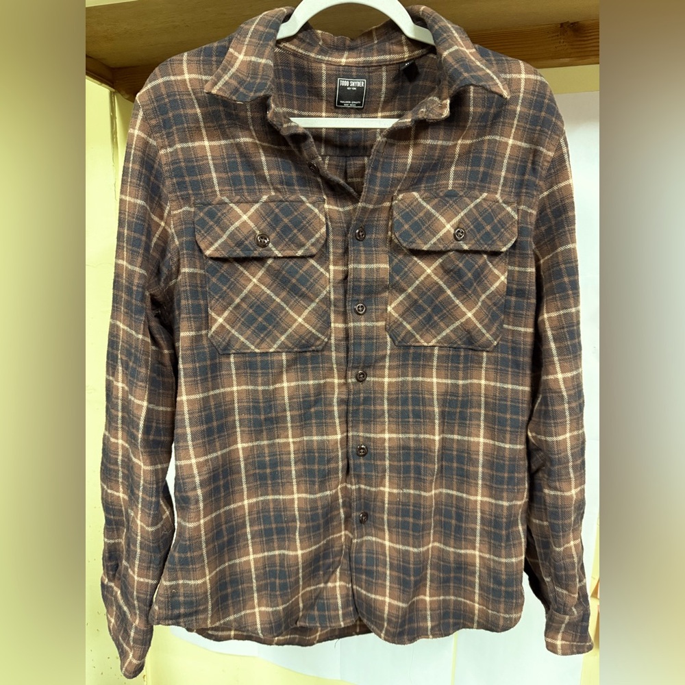 Todd Snyder plaid flannel shirt